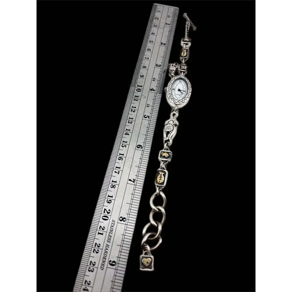 Brighton PEDIGREE CAT Charm Watch Works Great New Battery- Cat Lovers!!